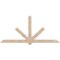 Ekena Millwork Kennewick Smooth Timber Gable Bracket, Douglas Fir, 108"W x 49"H x 5 1/2"D x 5 1/2"F, 11/12 Pitch GBW108X49X0606KEN00SDF - alternate 1